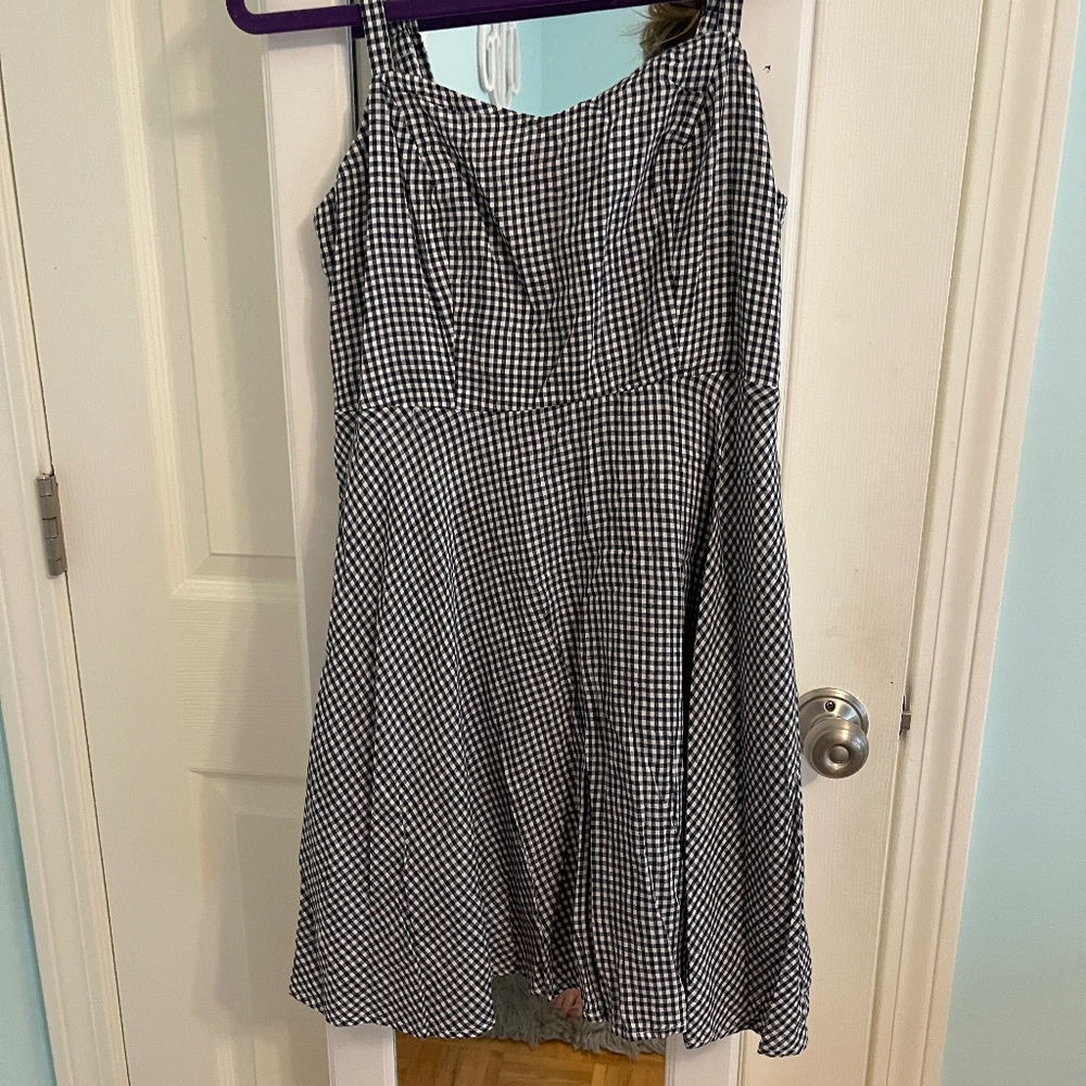 Gingham Print Dress